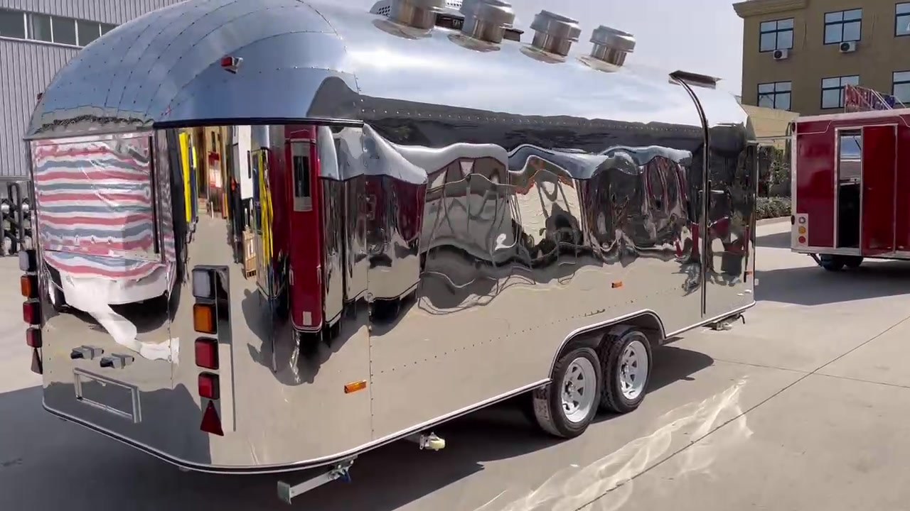 Food trailer interior